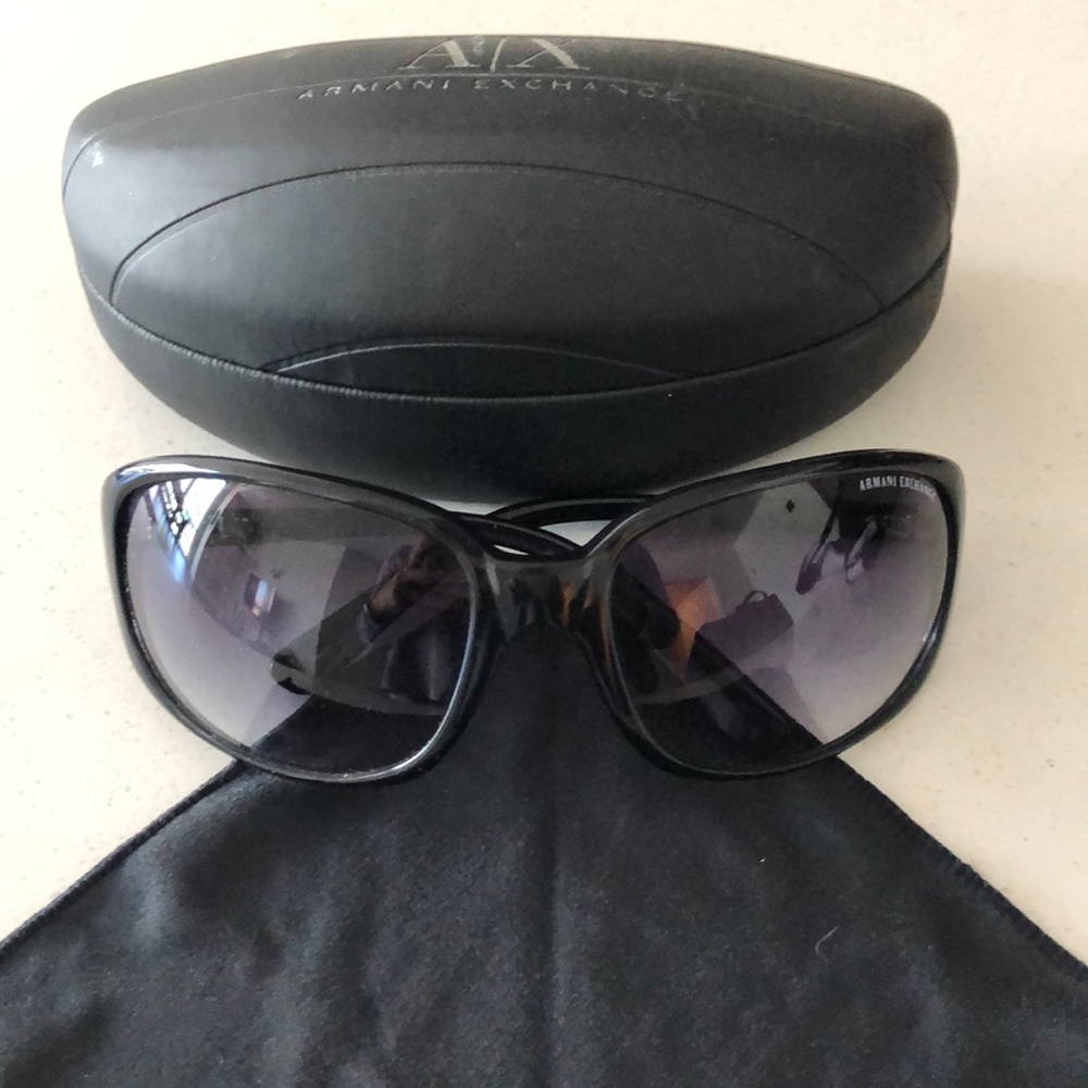 Armani Exchange black sunglasses